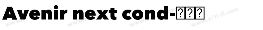 Avenir next cond字体转换